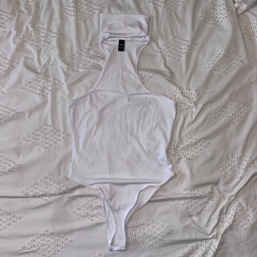 White Turtleneck Top